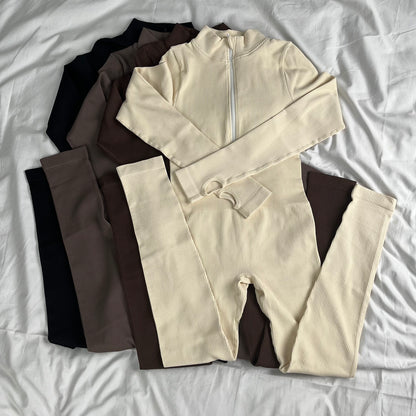 Puffé Sculpt Zipper Jumpsuit – Winter Luxe Edition