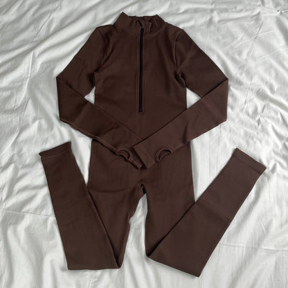 Puffé Sculpt Zipper Jumpsuit – Winter Luxe Edition